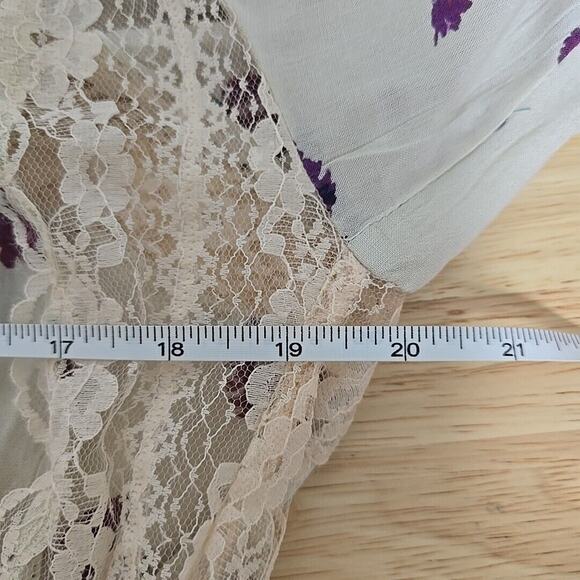 NWT Intimately Free People Womens Size Small Poppy Printed Bodysuit Ruffle Boho‎ - Picture 7 of 15